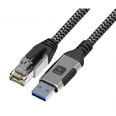 Cavo USB 3.0 Tipo A Maschio a Ethernet RJ45 Maschio 3m ICOC U3A-RJ45-030