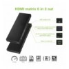 Matrix HDMI 2.0 6X 2 18Gbps 4k@60Hz con Audio e ARC IDATA HDMI-H62V