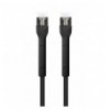Cavo di rete Patch in Rame Cat. 6A F/FTP Pieghevole FlexiBoot Slim Nero 1 m
