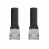 Cavo di rete Patch in Rame Cat. 6A F/FTP Pieghevole FlexiBoot Slim Nero 1,5 m