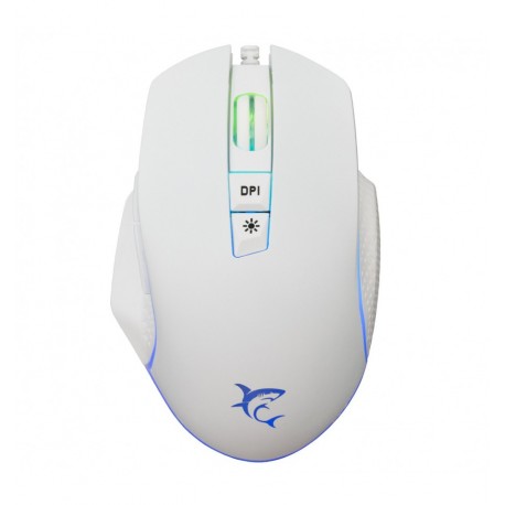 Mouse Ottico Gaming LED RGB con Cavo USB 6400 dpi Bianco