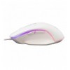 Mouse Ottico Gaming LED RGB con Cavo USB 6400 dpi Bianco, GARETH