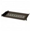 Mensola per Rack 19'' 255 mm 1U Fissaggio su 2 punti Nero