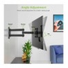 Supporto a Muro per TV LED LCD 13-30'' Full-Motion Nero