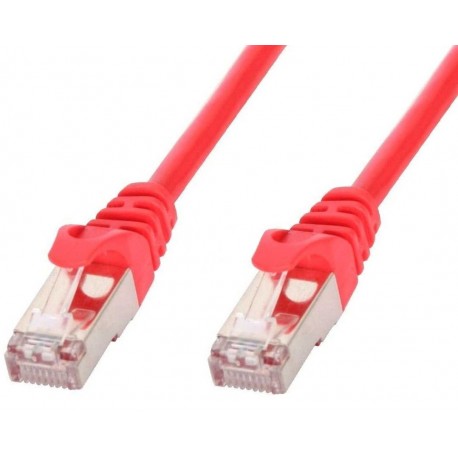 Cavo di rete Patch in rame Cat.6 Rosso SFTP LSZH 5m ICOC LS6-050-RET