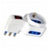 Adattatore con 2 Prese Bipasso e 1 Bipasso/Schuko con Spina 16A