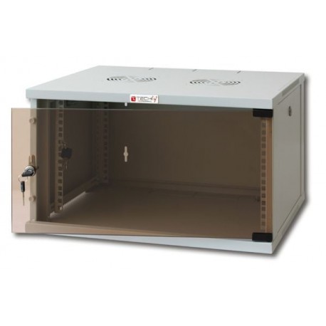 Armadio Rack 19'' a Muro 9U prof. 450 Grigio Assemblato I-CASE ER-1009G45