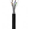 Matassa S/FTP Cavo Cat.6 PIMF LSZH Rame 100m Rigido Nero per esterno