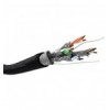 Matassa S/FTP Cavo Cat.6 PIMF LSZH Rame 100m Rigido Nero per esterno