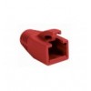 Copriconnettore per Plug RJ45 Cat.6 8mm Rosso IWP-CBOOT-RED8