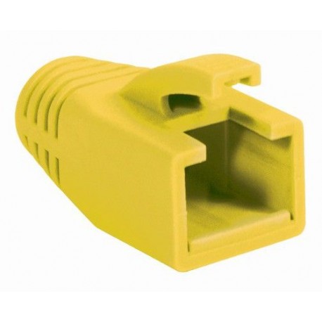 Copriconnettore per Plug RJ45 Cat.6 8mm Giallo IWP-CBOOT-YEL8