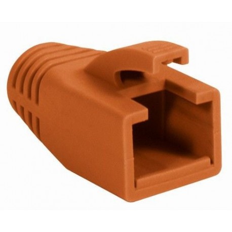 Copriconnettore per Plug RJ45 Cat.6 8mm Arancione IWP-CBOOT-ORA8