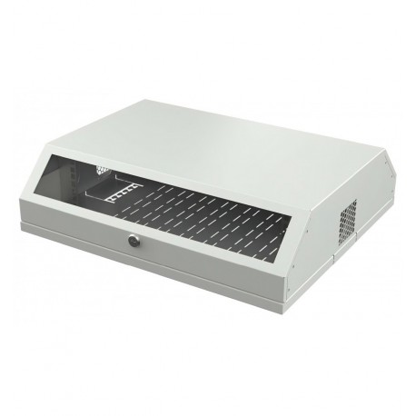 Armadio a muro 19'' Flat 9 Unità Grigio I-CASE FL-09-BGT