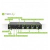 Switch KVM DisplayPort 1.2 e USB 2.0 4 porte con hub e audio
