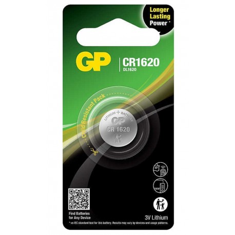 Blister 1 Batteria Litio a Bottone CR1620 IC-GP103122