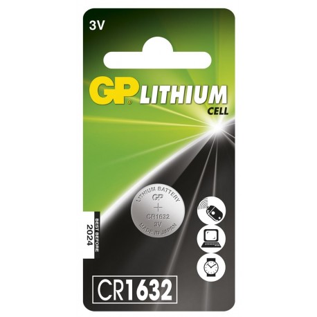 Blister 1 Batteria Litio a Bottone CR1632 IC-GP103163