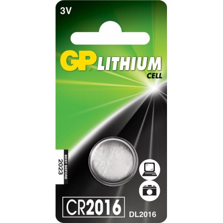 Blister 1 Batteria Litio a Bottone CR2016 IC-GP2182