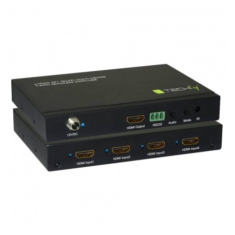 Multiview HDMI 4x1 con switch seamless IDATA HDMI-41MV