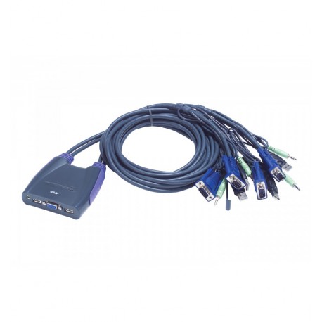 Switch KVM VGA/Audio 4 porte USB