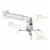 Staffa Universale a Parete-Soffitto per Proiettori Silver