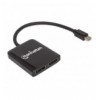 Splitter Hub Mini DisplayPort a 2 porte DisplayPort con MST