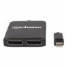 Splitter Hub Mini DisplayPort a 2 porte DisplayPort con MST