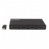 Splitter Hub Mini DisplayPort a 4 porte DisplayPort con MST