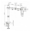 Supporto da scrivania per Monitor 13-32''