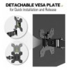 Supporto da scrivania per Monitor 13-32''