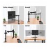 Supporto da scrivania per Monitor 13-32''