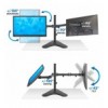 Supporto da scrivania per 2 Monitor 13-32'' con base