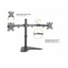 Supporto da scrivania per 2 Monitor 13-32'' con base