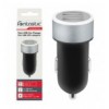 Caricatore da Auto 2 USB con uscita 2,4A Nero