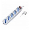Multipresa 5 Posti Italiana Bipasso / Schuko con spina 10A IUPS-PCP-LCSP10