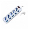 Multipresa 5 Posti Bipasso con Interruttori indipendenti e protezione da sovraccarico IUPS-PCP-5I-OP