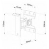 Supporto da Muro Regolabile per Diffusore Sonos Play 1 nero