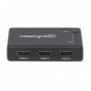 Splitter HDMI 4K UHD 3D con LED 4 vie