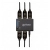 Splitter HDMI 4K UHD 3D con LED 4 vie