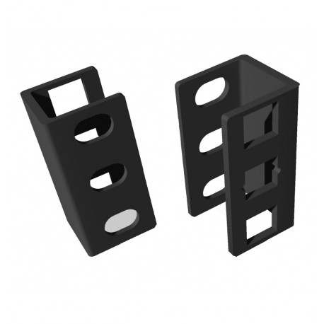Coppia di Adattatori di Profondità Guide per Rack 1U I-CASE RAIL-EXTEND