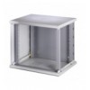 Armadio Rack 19'' a muro 10 unità sezione unica prof. 500mm Grigio