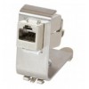 Adattatore per Modulo Keystone 1xRJ45 per guida DIN