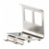 Adattatore per Moduli Keystone 2xRJ45 per guida DIN