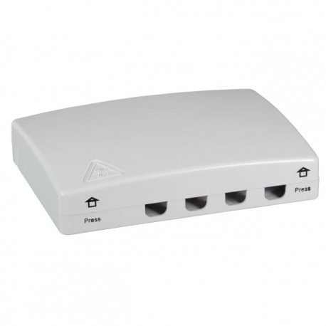 Scatola di connessione indoor FTTH per 4 fibre