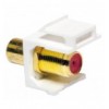 Adattatore Keystone RCA/F F/F Rosso