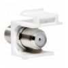 Adattatore Keystone BNC 75 Ohm F/F Bianco