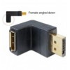 Adattatore Displayport 1.1 maschio a DisplayPort femmina angolato verso il basso IADAP DP-DPF90