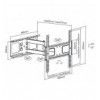 Supporto a Muro Universale Full-Motion per TV 32-55''
