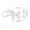 Staffa a Muro per TV LCD 37-90'' Full-Motion