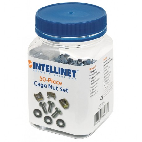 Kit Set 50 Viti 50 Dadi e 50 Rondelle per Montaggio Rack Silver I-CASE MOUNT50G