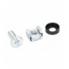 Kit Set 50 Viti 50 Dadi e 50 Rondelle per Montaggio Rack Silver